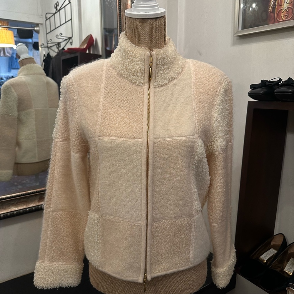 Escada Cream Teddy Jacket